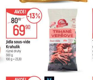 Jídla sous-vide Krahulík