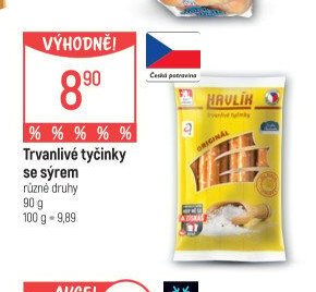 Trvanlivé tyčinky se sýrem