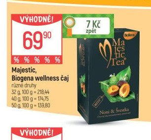 Majestic, Biogena wellness čaj