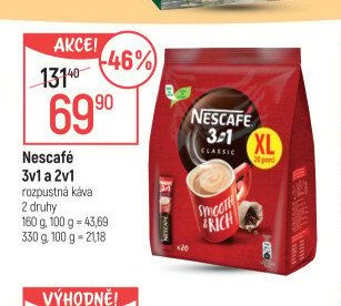 Nescafé 3v1 a 2v1