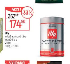 illy mletá a zrnková káva