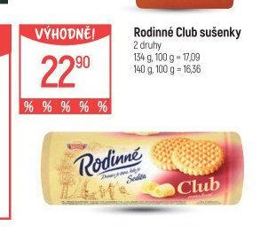 Rodinné Club sušenky