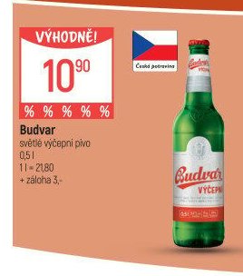 Budvar světlé výčepní pivo