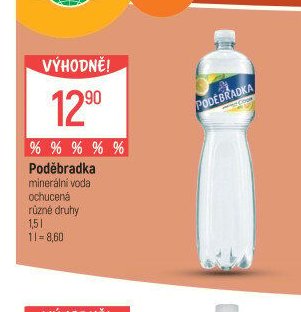 Poděbradka minerální voda