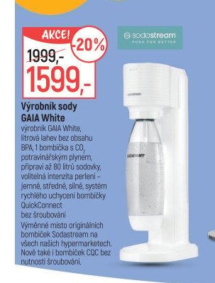 Výrobník sody GAIA White