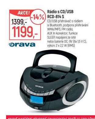 Rádio s CD/USB RCD-814 S