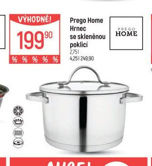 Prego Home Hrnec se skleněnou poklicí