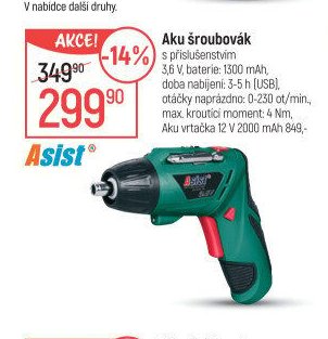 Aku šroubovák s příslušenstvím