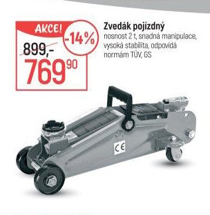 Zvedák pojízdný