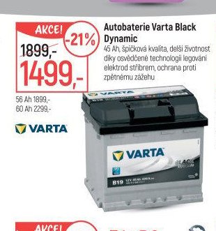 Autobaterie Varta Black Dynamic