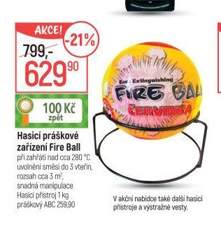 Hasicí práškové zařízení Fire Ball