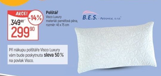Polštář Visco Luxury