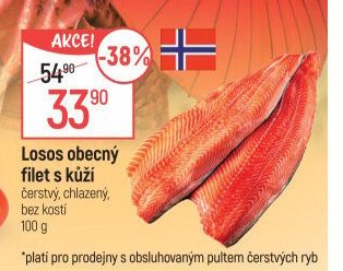 Losos obecný filet s kůží