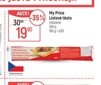 My Price Listové těsto
