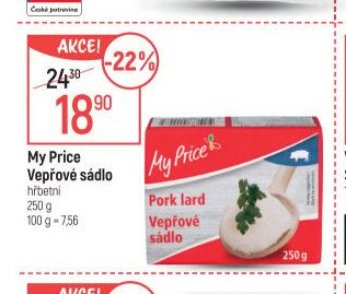 My Price Vepřové sádlo