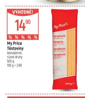 My Price Těstoviny