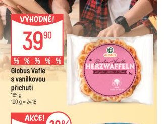 Globus Vafle s vanilkovou příchutí