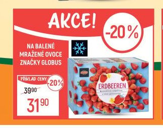 Na balené mražené ovoce značky Globus