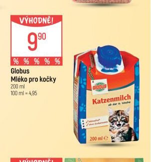Globus Mléko pro kočky 200 ml
