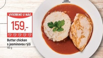 Butter chicken s jasmínovou rýží