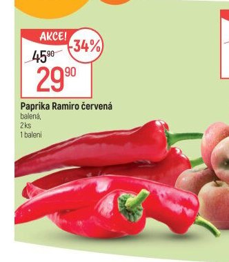 Paprika Ramiro červená