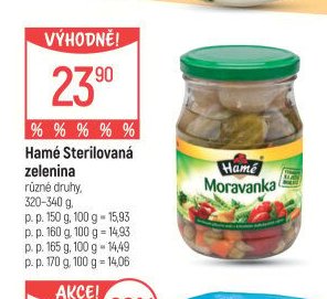 Hamé Sterilovaná zelenina
