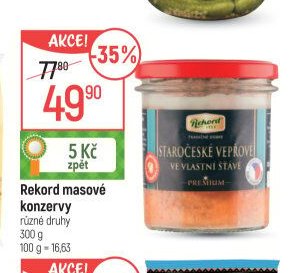 Rekord masové konzervy
