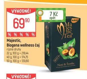 Majestic, Biogena wellness čaj