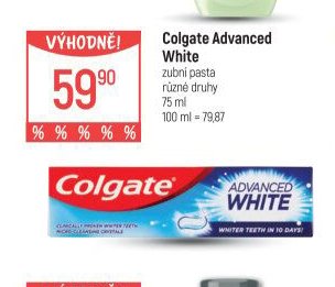 Colgate Advanced White zubní pasta