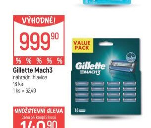 Gillette Mach3 náhradní hlavice