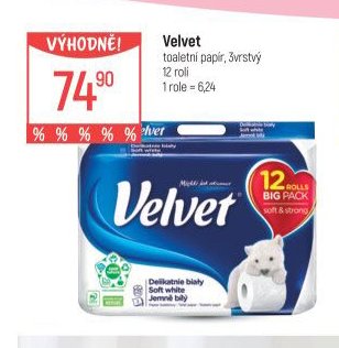 Velvet toaletní papír