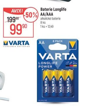Baterie Varta Longlife AA/AAA