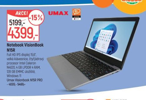 Notebook VisionBook N15R