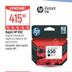Náplň HP 650