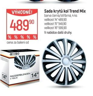 Sada krytů kol Trend Mix
