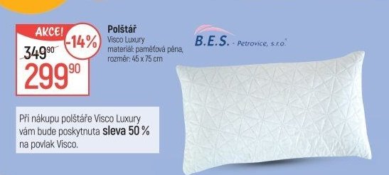 Polštář Visco Luxury