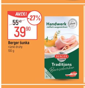 Berger šunka