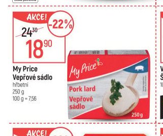 My Price Vepřové sádlo