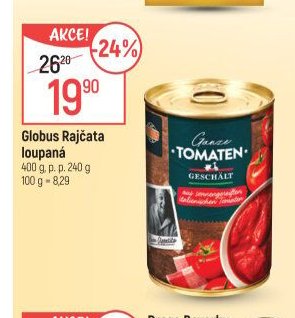 Globus Rajčata loupaná 400 g