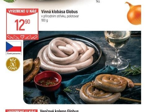 Vinná klobása Globus