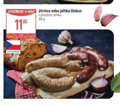 Jitrnice nebo jelítka Globus