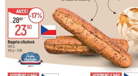 Bageta cibulová