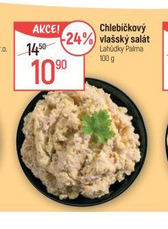 Chlebíčkový vlašský salát