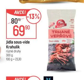 Jídla sous-vide Krahulík