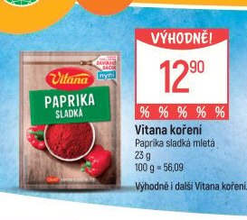 Vitana koření Paprika sladká mletá
