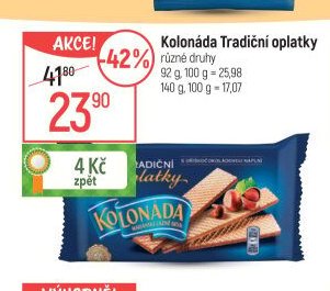 Kolonáda Tradiční oplatky