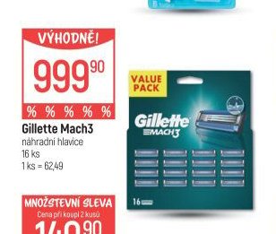 Gillette Mach3 náhradní hlavice