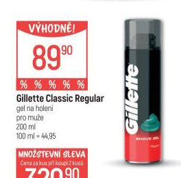 Gillette Classic Regular gel na holení