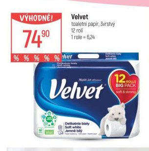 Velvet toaletní papír