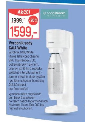 Výrobník sody GAIA White